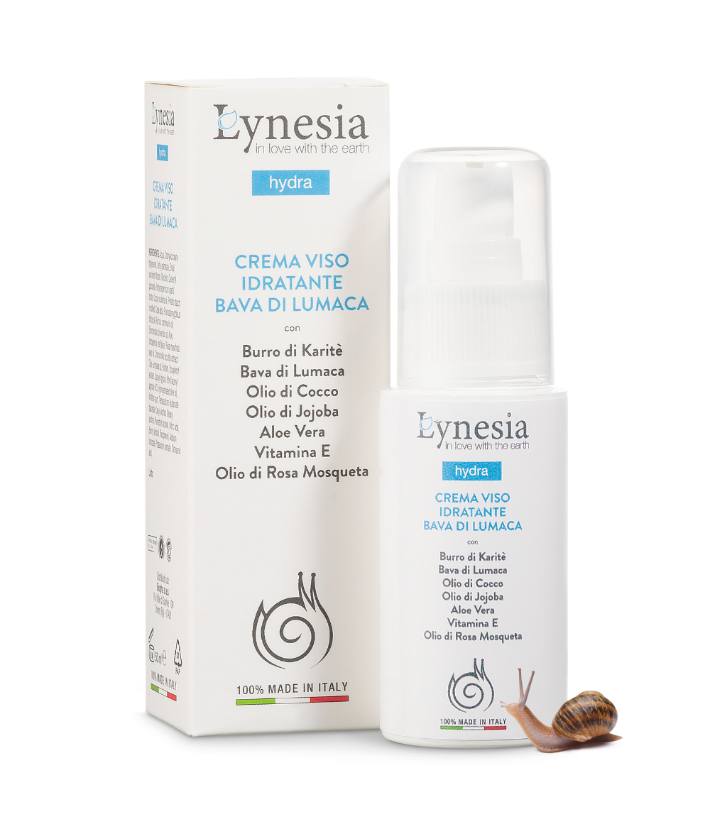 Crema Viso Lynesia Hydra con Bava di Lumaca e Aloe Vera